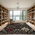 thumbnail image 2 of ODIKA 4'x6' Machine Washable Non-Slip Area Rug, Antique Burgundy High Traffic Rug, Gray, 1017799, 2 of 7