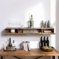 thumbnail image 2 of Northbeam Distressed Floating Shelf Set Hidden Storage Shelves Rustic 11.00 x 48.00 in, 3 Count, 2 of 6