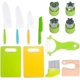 thumbnail image 4 of Vajilla para niños Cuchillo de plástico Jardín de infancia Educación temprana Cuchillo de plástico para frutas Cortar verduras No dañar Cuchillo para tartas para niños Cortar patatas, 4 of 5