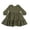 Green, variant on WOLLED Toddler Kids Girls Solid Color Dress Baby Crewneck Spring Onesies Dresses Long Sleeve Spring Winter Skirt for 2-6T