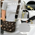 thumbnail image 5 of TSOVTHRID Horse Brown Print Crossbody Purses for Women Trendy Crossbody Bags Cell Phone Camera Leather Shoulder Handbags with Magnetic Buckle, 5 of 7