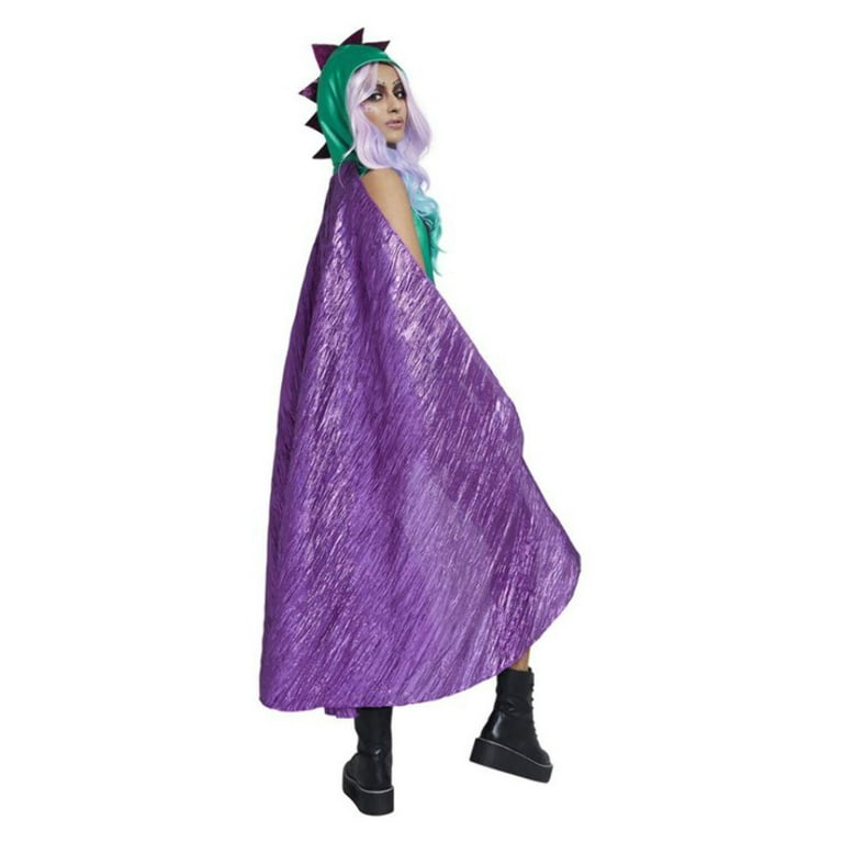 Fever Dragon Costume Green Adult Hooded Cape Jumpsuit Fever Dragon Costume Green Adult Hooded Cape Jumpsuit