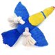 thumbnail image 2 of Cuerda de peluche con sonido para perros, juguete interactivo para masticar con chirriador incorporado, adorable cachorro de peluche para la dentición, para jugar, limpiar los dientes y jugar., 2 of 5