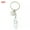Opal, variant on Natural Quartz Keyring Wire Wrapped Crystal Point Cut Gemstone Healing Key Ring-Opal