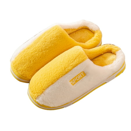 

Fesfesfes Black Womens Dress Shoes Cotton Slippers Women s Winter Indoor Home Warm Plus Fluff Couple Thick Soles Confinement Postpartum Fall Male 7.5-8.5(40-41)