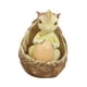thumbnail image 2 of Estatua de dinosaurio, decoración del hogar, dormitorio, regalo, gabinete, oficina, figura de resina de dragón Amarillo con huevo, 2 of 9