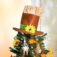 thumbnail image 2 of Scarecrow Hat Christmas Tree Topper Ornament - Country Holiday Accent, 2 of 3
