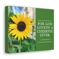 thumbnail image 7 of Scripture Walls A Cheerful Giver 2 Corinthians 9:7 Bible Verse Canvas Christian Wall Art Ready to Hang Unframed, 7 of 7