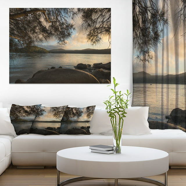 Sunrise from Hawsbury River - Large Seashore Canvas Print