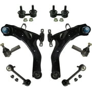 Detroit Axle - 8pc Front Lower Control Arm w/ Ball Joints, Outer Tie Rods & Front Rear Sway Bars Replacement for 2001 2002 2003 2004 2005 2006 Hyundai Elantra