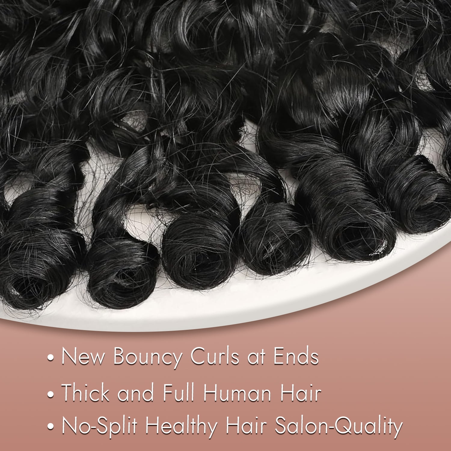 UREMY Bouncy Curly Wig Human Hair with Spiral End, 13x4 Lace Frontal Burmese Curly Bob Wigs, Water Wave Brazilian Pre Plucked Wigs for Black Women Natural Color 16 Inch
