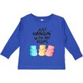 thumbnail image 3 of Inktastic Easter Just Hangin' with My Peeps Boys or Girls Long Sleeve Toddler T-Shirt, 3 of 5