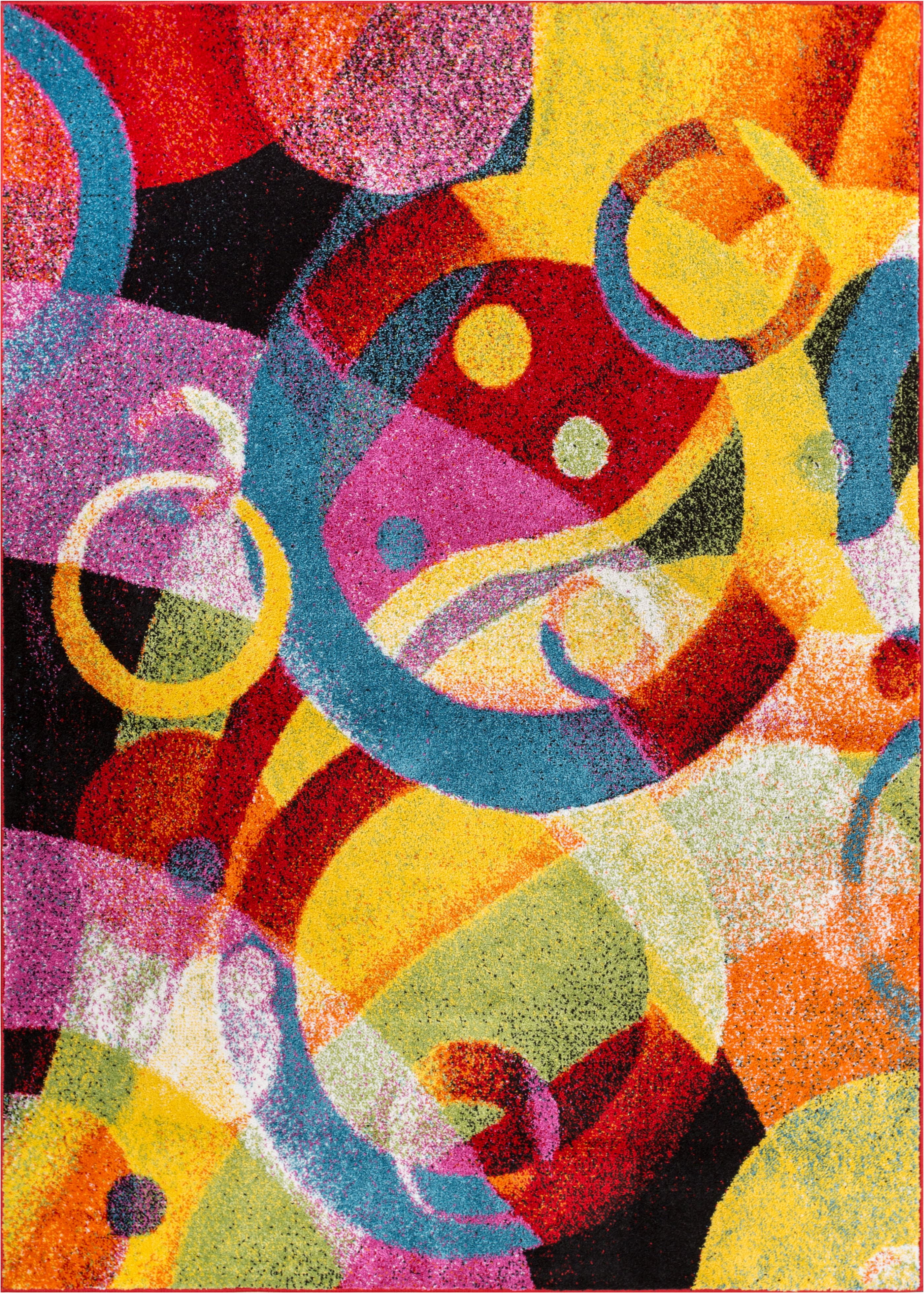 Well Woven Viva Brilliant Modern Geometric Abstract Multi 5'3" x 7'3