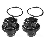2pcs Air Valve Inflatable Boat Spiral Air Plugs One-way Inflation Replacement Screw Boston Valve for Rubber Dinghy Raft Kayak Black