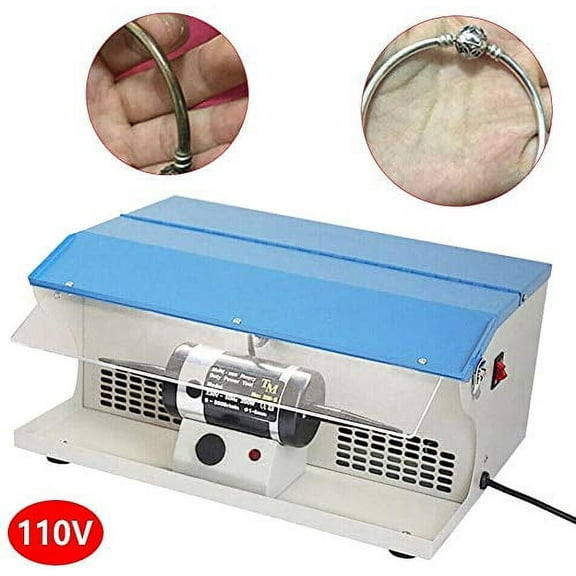 Fetcoi,Polishing Buffing Machine,0-8000 RPM Bench Polishing Buffing Machine Dust Collector Jewelry Polisher Power Tool 110V