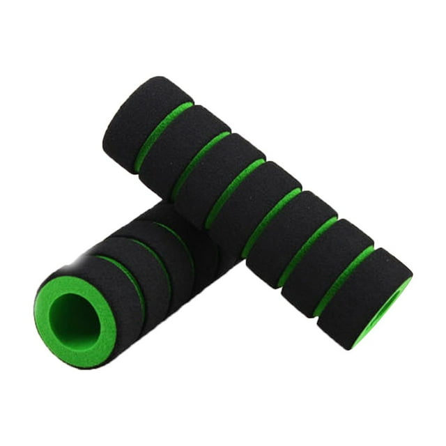 1 Paire de VTT Anti-Dérapant Doux Vert Vélo Poignées Éponge Poignées de Barre Couverture Multicolore