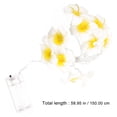 thumbnail image 4 of OUNONA Plumeria String Lights White LED String Lamp Lighting for Bedroom and Deck, 4 of 8