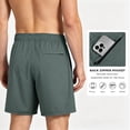 thumbnail image 4 of Pepypepy Quick-Dry Gym Shorts for Men with Zipper Pocket, Athletic Workout Shorts, Size S-XXL, 4 of 5