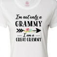 thumbnail image 4 of Inktastic I'm Not Only a Grammy I'm a Great Grammy with Flowers Women's T-Shirt, 4 of 5