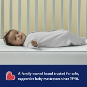 Kolcraft Pediatric 800 Extra Firm Baby Crib & Toddler Mattress, 80 Coil, Waterproof, Ecru