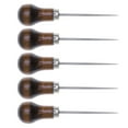 thumbnail image 4 of 5pcs Wooden Scratch Awls Sewing Awls for Handsewing Leather Craft Sewing Tools, 4 of 5
