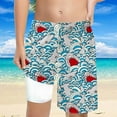 thumbnail image 3 of YUEHUA Kids Boys Swim Trunks Quick-Dry Beach Board Shorts Swimwear Bathing Suits 14-16 Years, 3 of 6