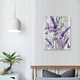 thumbnail image 4 of Shiartex  Lavender Flower Wall Art Purple Butterfly with Floral Canvas Wall Art for Bedroom Rustic Grey Plank Painting Wood Framed Prints Wall Decor for Living Room Bathroom,16x20 in/12x16 in, 4 of 5