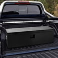 thumbnail image 4 of Qinaqin Resistente Negro Acero Truck Bed Toolbox Large Weatherproof Almacenamiento Chest Gas-Golpes Lid & T-Handle Lock Impermeable Tool Box Para Pickup RV Trailer MHL 2025 Model Groove Cover, 4 of 7