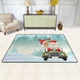 thumbnail image 2 of SKYSONIC Christmas Santa Reindeer Non-Slip Area Rug, Merry Xmas Floor Carpet Comfort Floor Mats Decor for Indoor Front Porch,Living Room, Bedroom,Kitchen,72"x48", 2 of 5