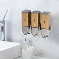 thumbnail image 3 of Wall-Mount Soap Dispenser Bathroom Shower Shampoo Lotion Container 3X500ML Dispenser, 3 of 14