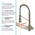thumbnail image 4 of KRAUS Bolden Touchless Sensor Commercial Style 2-Function Single Handle Pull Down Kitchen Faucet in Spot-Free Antique Champagne Bronze, 4 of 7