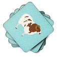 thumbnail image 2 of Carolines Treasures BB8149FC Jacob Sheep Blue Check Foam Coaster, Set of 4, 2 of 3