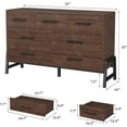 thumbnail image 2 of Roromall 7 Drawer Dresser for Bedroom, 52" Wide Drawer Dresser with Storage, Freestanding Closet Storage Chest for Living Room, Bedroom, Entryway, 2 of 6