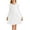 White, variant on Actgleam Girls Halloween Dress Ruffle Long Sleeve Knit Cute Casual with 2 Pockets Dresses,Orange,11-12Years