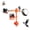 Voice version, variant on Wind Powered Reflective Bird Repeller, Windmill Bird Scarer Equipment for Farm, Orchard & Garden Bird Control