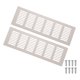 thumbnail image 1 of 2Pcs Cubierta de Ventilación para Puerta, 9.8" x 3.1" Rejillas Decorativas de Ventilación con Tornillos para Armario de Vestidor (Gris), 1 of 7