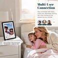 thumbnail image 4 of Frameo Digital Photo Frame WiFi Matte Black Frame 10.1 Inch Picture Frame with 1280x800  IPS Touchscreen, Built-in 32GB, Send Photo Video via Frameo App/USB/SD, Gifts for Women Men, 4 of 6