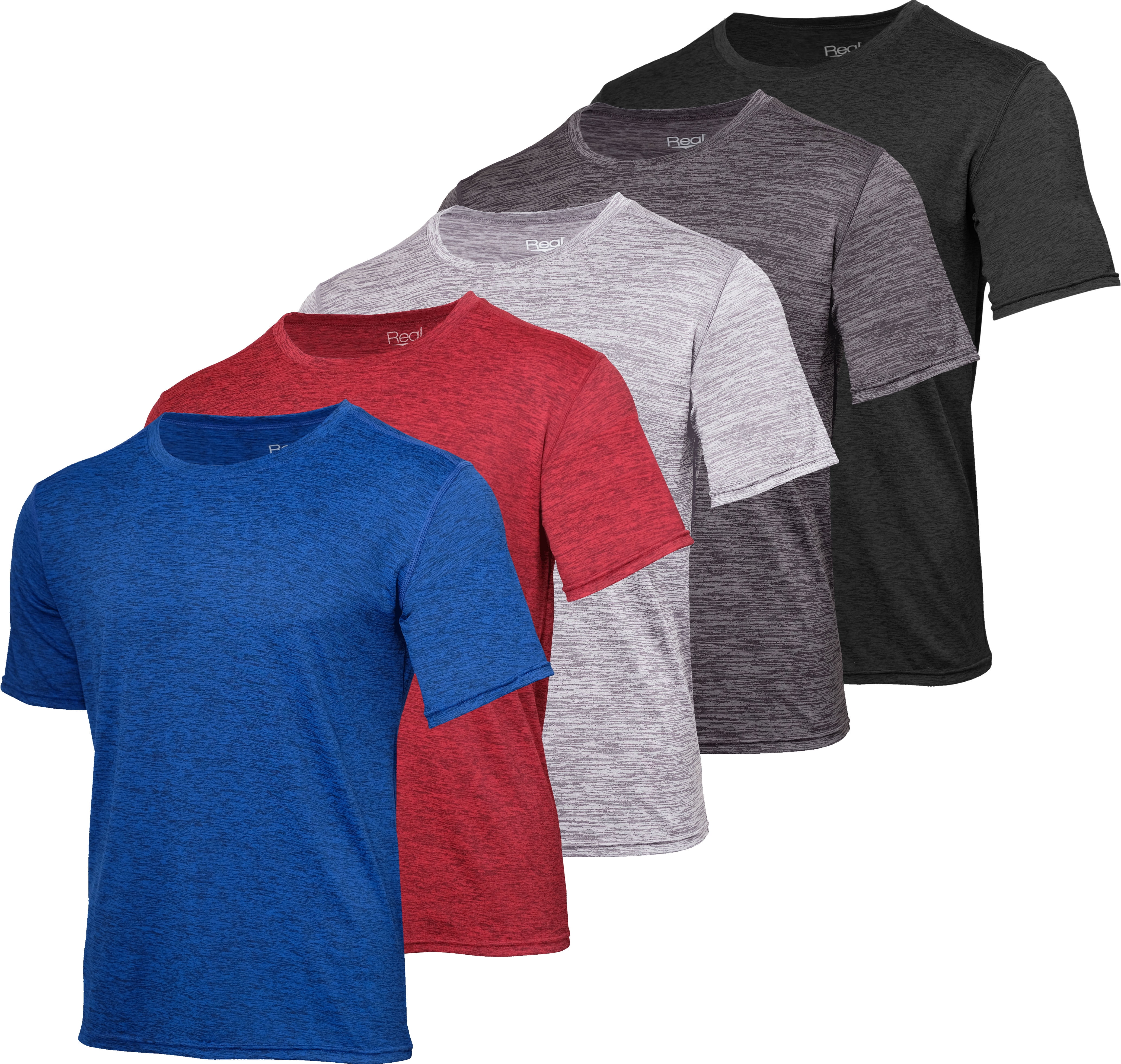 Real Essentials Boys Undershirts, 5 Pack Dry-Fit Moisture Wicking ...