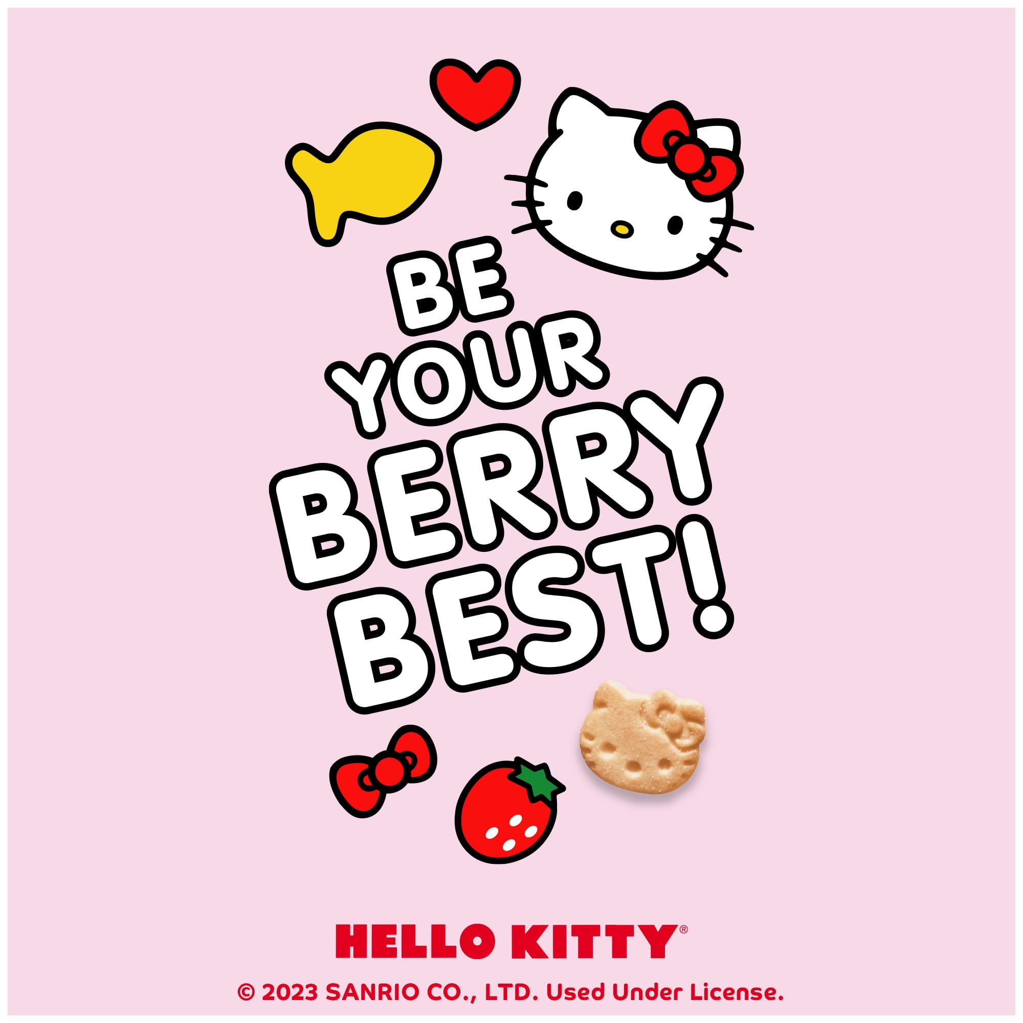 Goldfish Hello Kitty Strawberry Shortcake Flavored Grahams, Limited Edition, 6.1 oz Bag