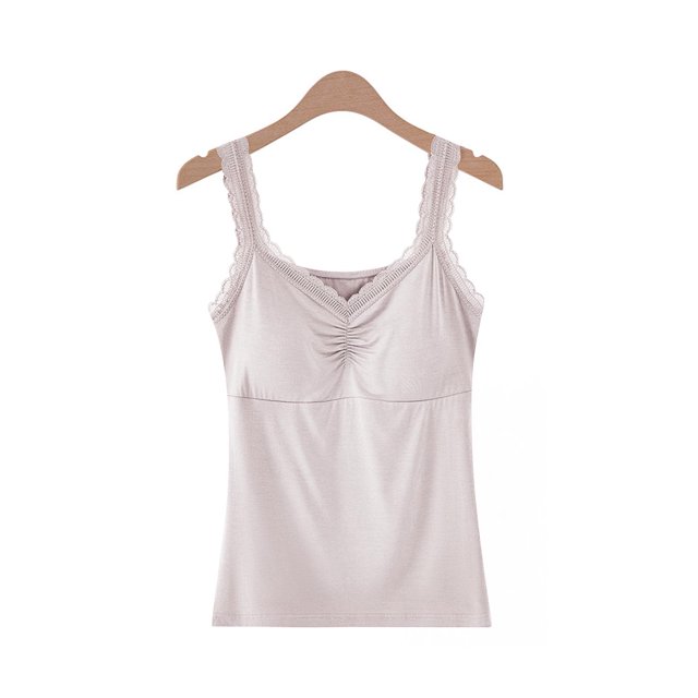 Pijama de manga corta para mujer, de moda, de color liso, con almohadilla para el pecho, sin aros de acero, ropa interior inferior, pijama de manga corta, top de algodón para mujer
