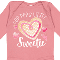 thumbnail image 4 of Inktastic Pop Pop's Little Sweetie with Pink Heart Cookie Boys or Girls Long Sleeve Baby Bodysuit, 4 of 5