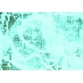 thumbnail image 1 of Ahgly Company Machine Washable Indoor Rectangle Abstract Turquoise Blue Modern Area Rugs, 5' x 8', 1 of 4