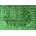 thumbnail image 1 of Ahgly Company Indoor Rectangle Medallion Emerald Green Traditional Area Rugs, 4' x 6', 1 of 4