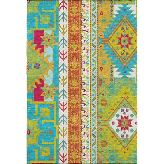 Dalyn Rugs Premium Machine Washable Mayfield AMF1015 Teal 9' x 12' Rug