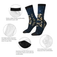 thumbnail image 4 of Balery Happy New Year 2024 (3) Calcetas Largas con Estampado para Hombre y Mujer – Suaves y Transpirables, Talla Única (US 5-11), 4 of 6