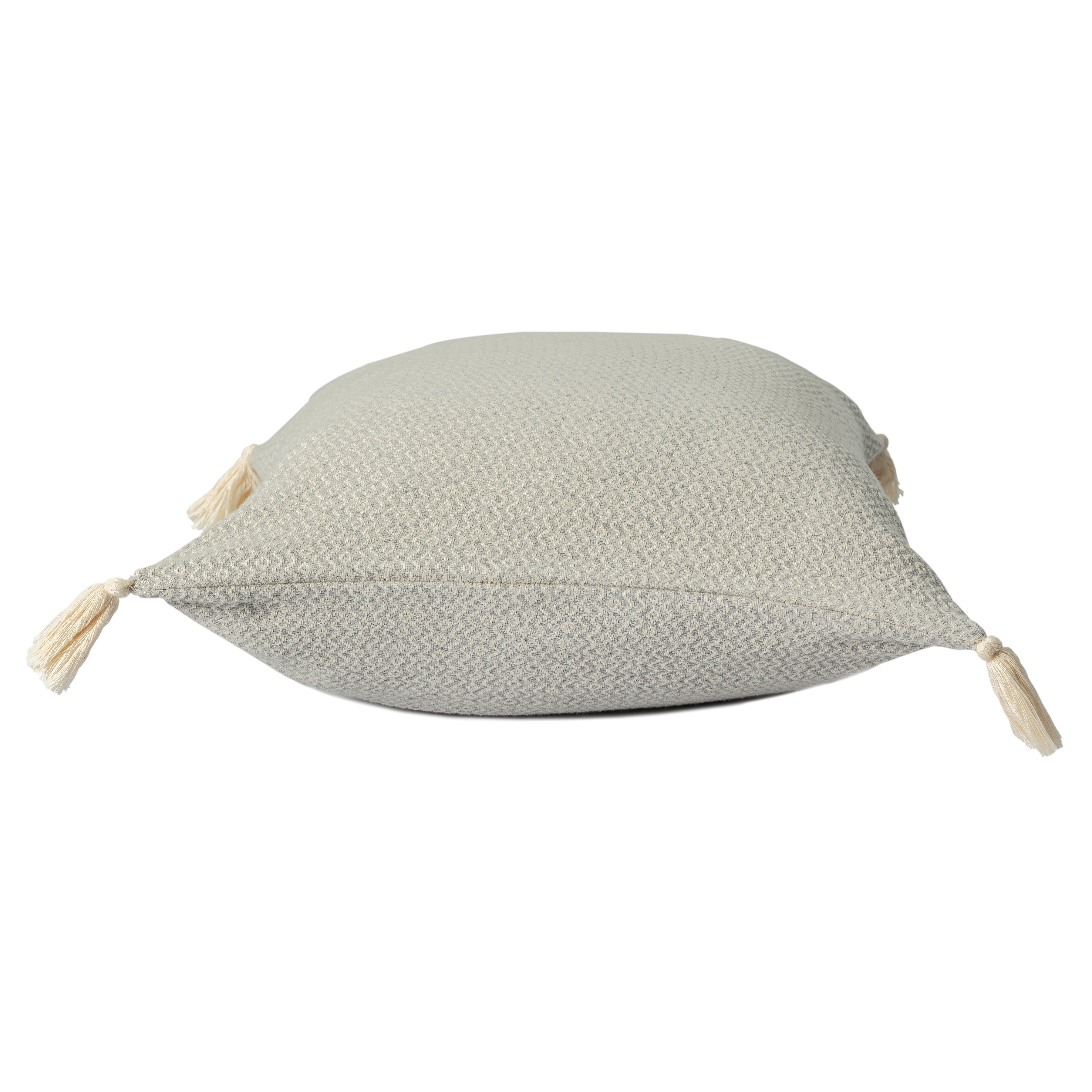 Harlow Hill Sasha 18" x 18" Light Gray Geometric Cotton Adult Decorative Throw Pillow Cover