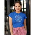 thumbnail image 2 of Happy Mothers Day Calligraphy Shaped T-Shirt Women -Image by Shutterstock, Female Small, 2 of 4