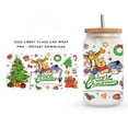 thumbnail image 4 of Navidad Winnie de Disney oso Pooh 3D UV DTF envolturas pegatina de transferencia DIY para taza de vidrio Libbey de 16 oz calcomanías impermeables tazas y vasos, 4 of 4
