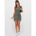 thumbnail image 5 of ANRABESS Womens Tennis Dress Sleeveless Mini Athletic Dress with Built in Shorts Tie Waist Romper Skort Casual Workout Vacation Dress, 5 of 8