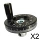 thumbnail image 1 of Rueda de fresado,Volante de fresado de torno 100 mm,Accesorio de maquinaria de volante de escala,Volante de torno de aislamiento antideslizante CNC,Reemplazos de herramientas manuales, 1 of 8